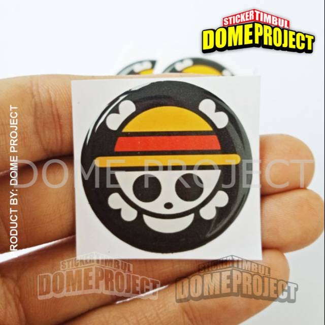 STIKER TIMBUL RESIN LENTUR ONE PIECE