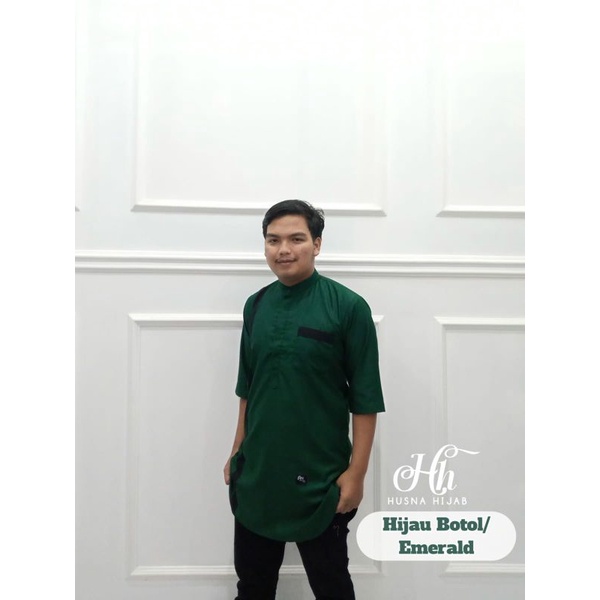 [HUSNA COLLECTION] BAJU KOKO PRIA / BAJU KOKO QURTA ALMUNQIDZ / Baju Koko Dewasa