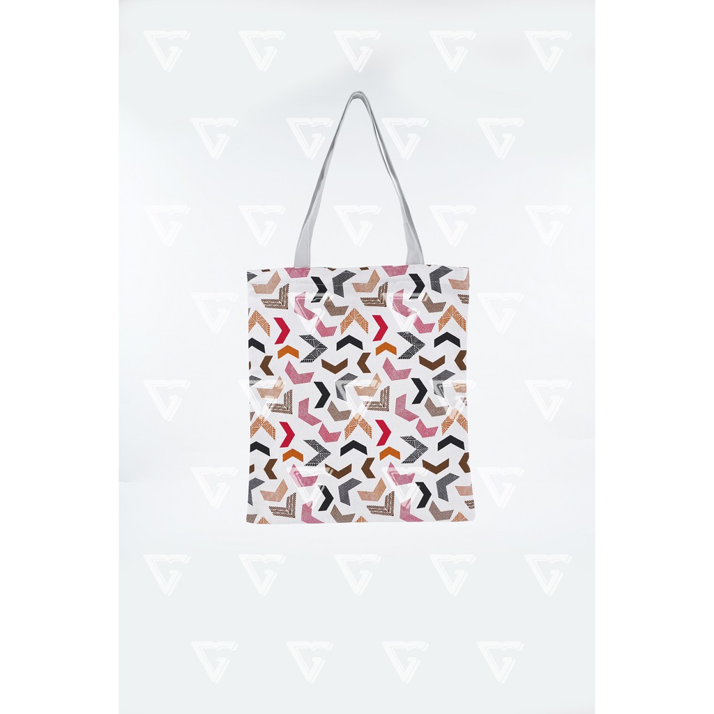 BAYAR DITEMPAT totebag wanita / tote bag wanita kekinian 2021 kanvas motif ARROW