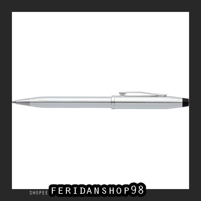 

FS1343 PULPEN CENTURY II LUSTROUS ATK CHROME ROLLERBALL PEN WITH LUSTROUS CHROME CR-3504 BY FERIDANS