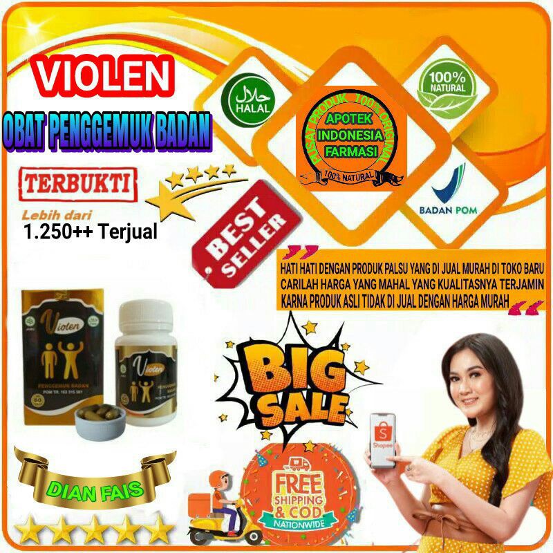 VIOLEN Obat Penggemuk Badan Asli Original Bpom