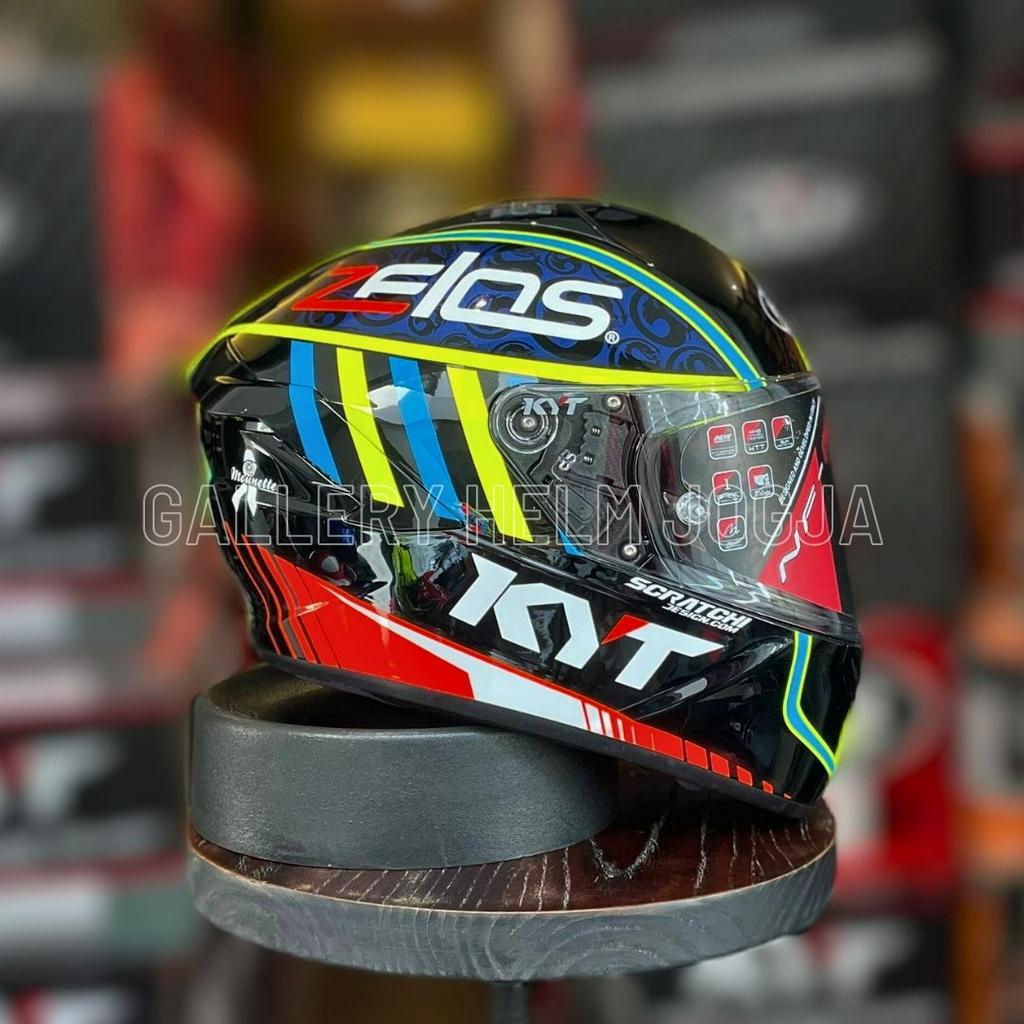 KYT NFR Xavier Simeon 2018 / HELM FULL FACE / HELM KYT / helm berkelas / helm double visor / 100% or