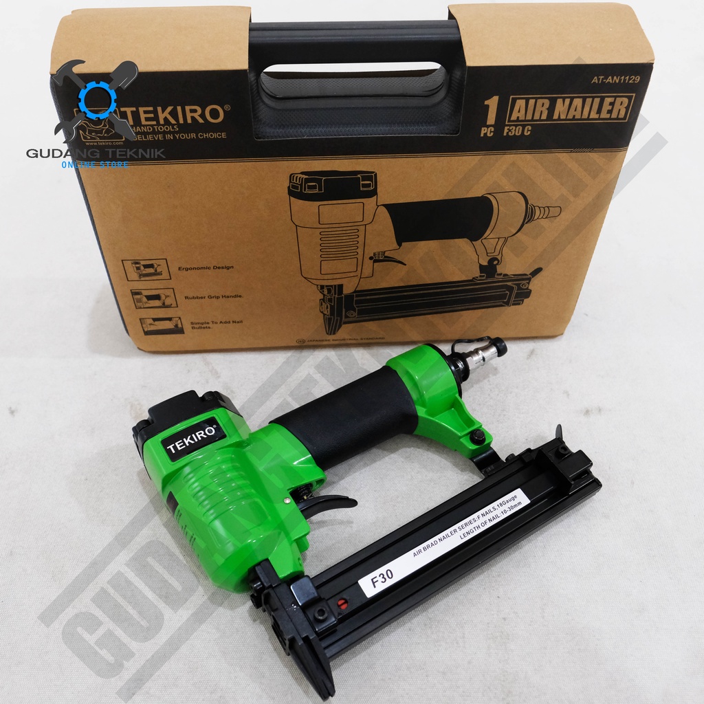 Mesin Paku Tembak Angin Tekiro F30C Air Nailer / Tekiro Air Nailer F 30C - Mesin Tembak Staples F30