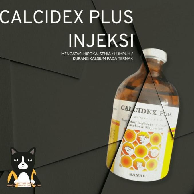Calcidex Plus 100ml Obat Hewan / Ternak CALCIDEX Atasi Sapi Lumpuh/Hip