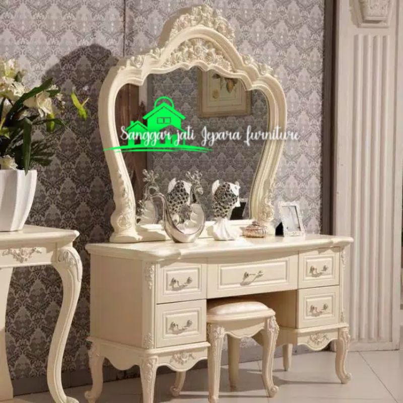 meja rias ukir clasik duko meubel jepara