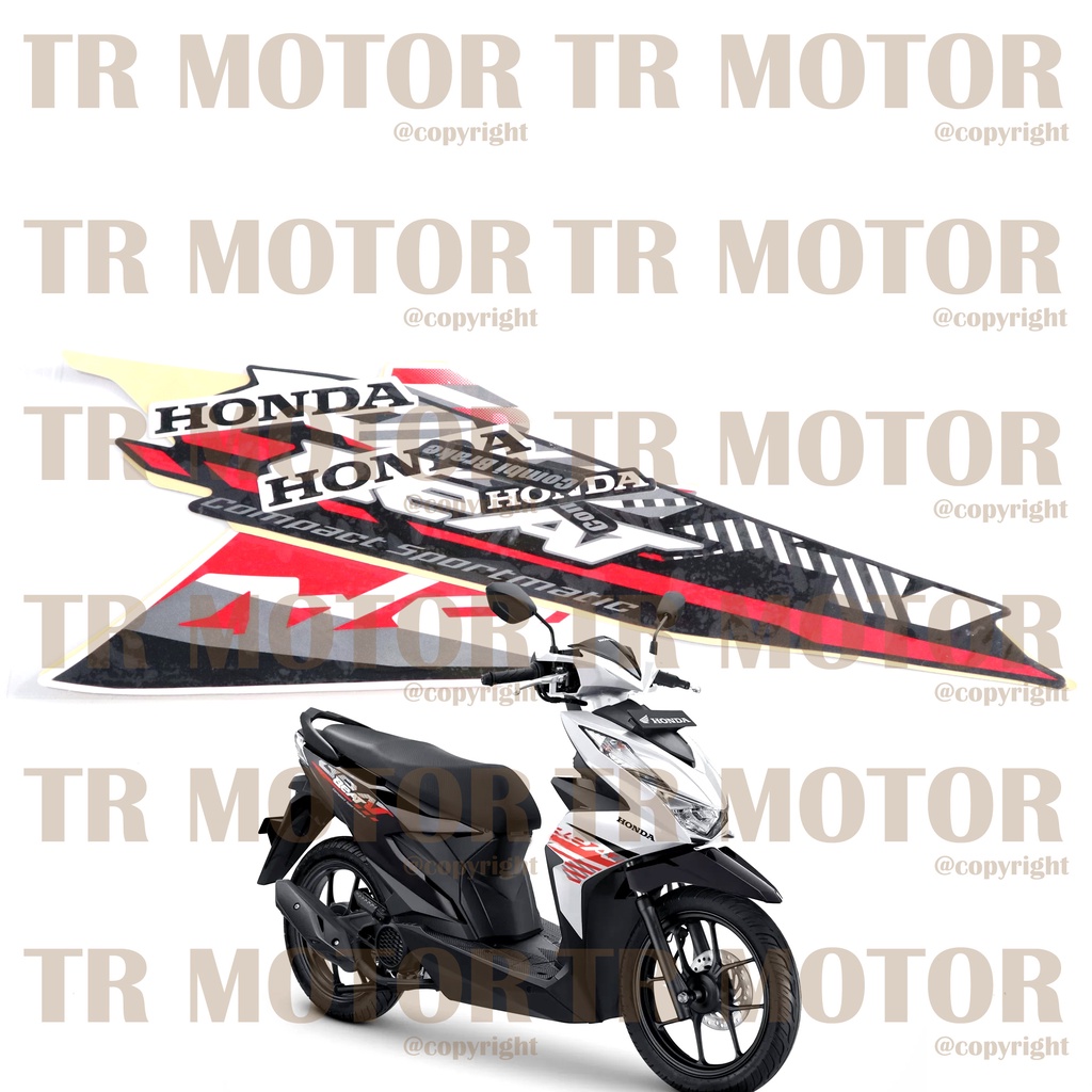 Stiker Motor Beat 2021 Sticker Striping Lis Full Set Motor