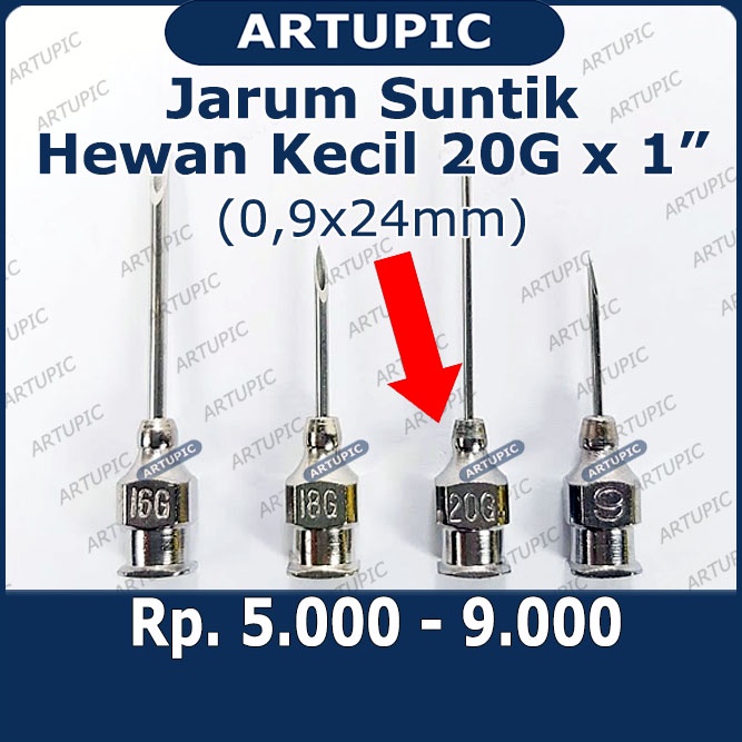 Jarum Suntik Vaksin Unggas Ayam 20G X 1 Inch Socorex 0.9 X 24 Mm Veterinary Hypodermic Needles