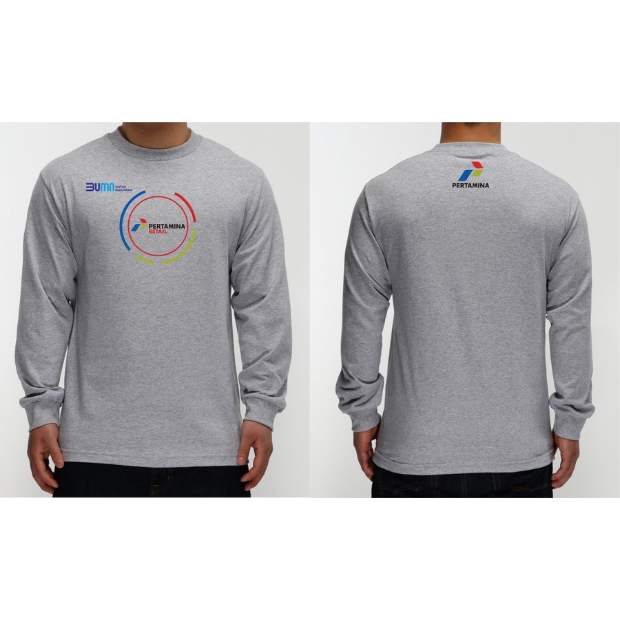 kaos pertamina retail lengan panjang / baju bumn pertamina longsleeve