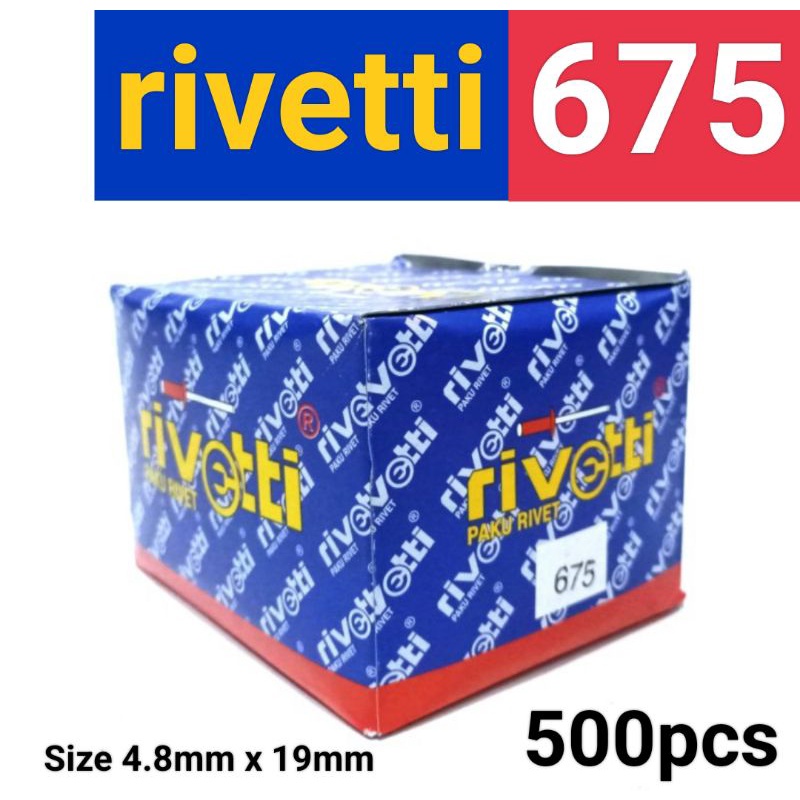 Paku Rivet Rivetti 675 Size 4.8mm x 19mm isi 500pcs