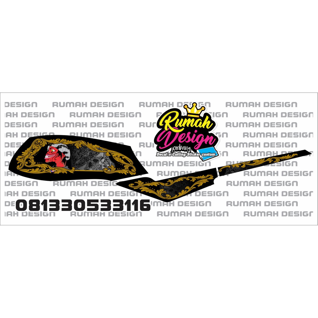 DECAL STRIPING CUSTOM HONDA GL 5