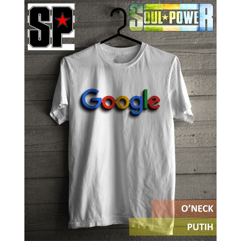 KAOS 3D DISTRO SATUAN UNIK GOOGLE LOGO ORIGINAL SOULPOWERSTYLE