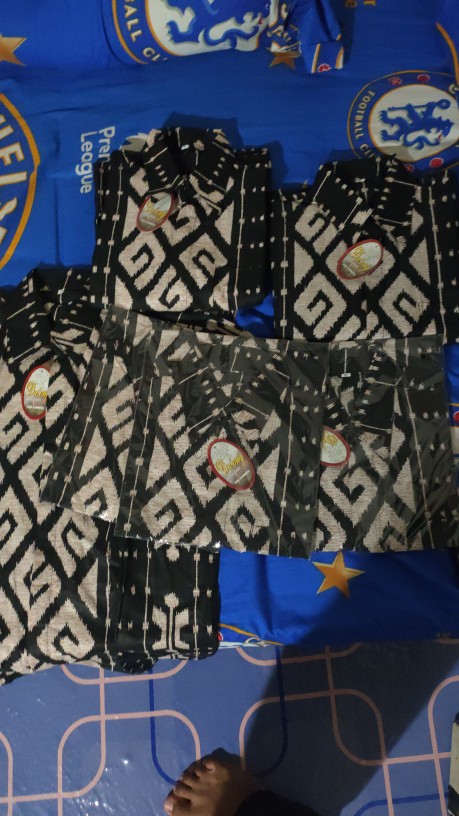 Bswart Batik Hrb026 Kenongo Hem Pendek Padi Pekalongan M L Xl Batik Pria Murah Modern Grosir