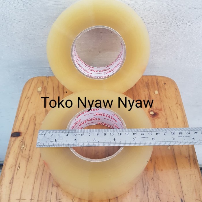 

Jualan Lakban Bening Goldland Jumbo 2 Inch (300 Meter X 45 Mm , 2" , 2Inch) Hot Sale