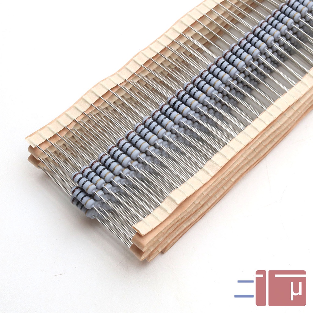 x10 Resistor 10R 10 Ohm 1W Metal Oxide 5% Taiwan Kaki Tembaga