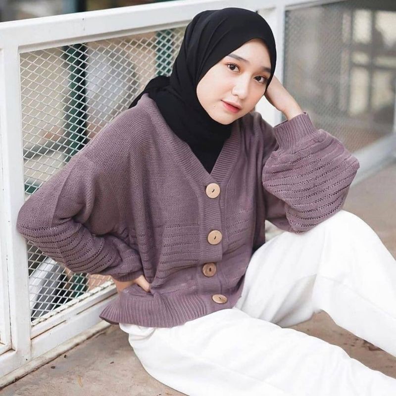 SWEATER RAJUT WANITA / SWEATER LILAC