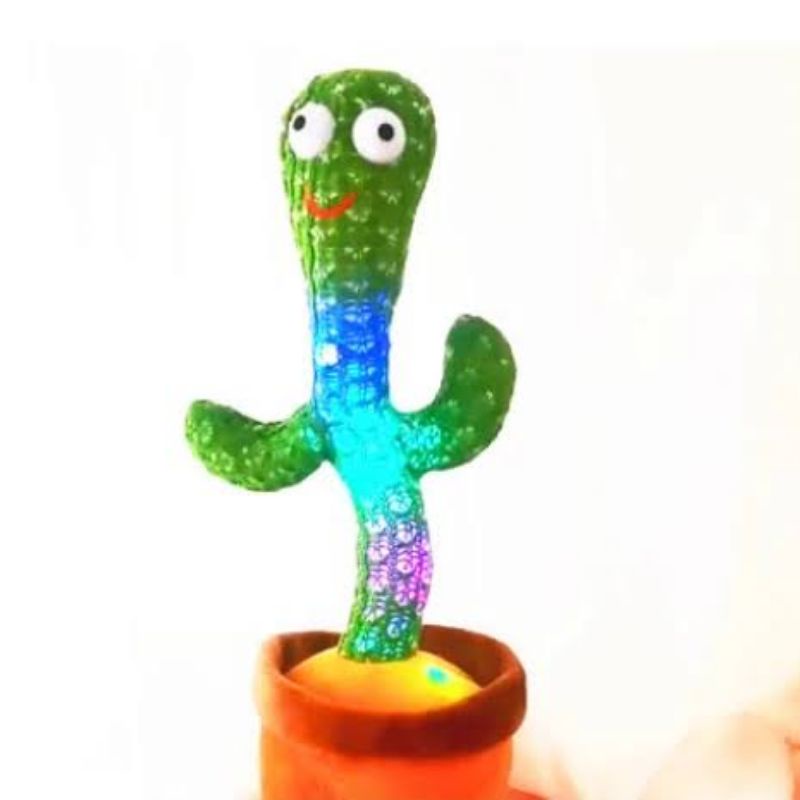 Cactus dancing unik kado hadiah kaktus joget goyang musik led lagu lucu seru Rekam suara nyayi