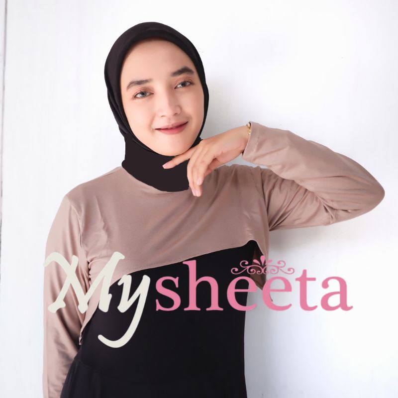 manset crop premium• manset sambung lengan bolero • manset kaos •-Beige