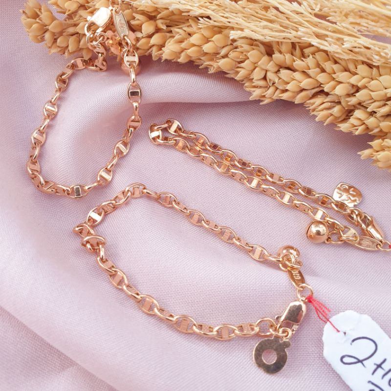 [NEW] Gelang tangan anak rantai emas asli kadar 300 6K