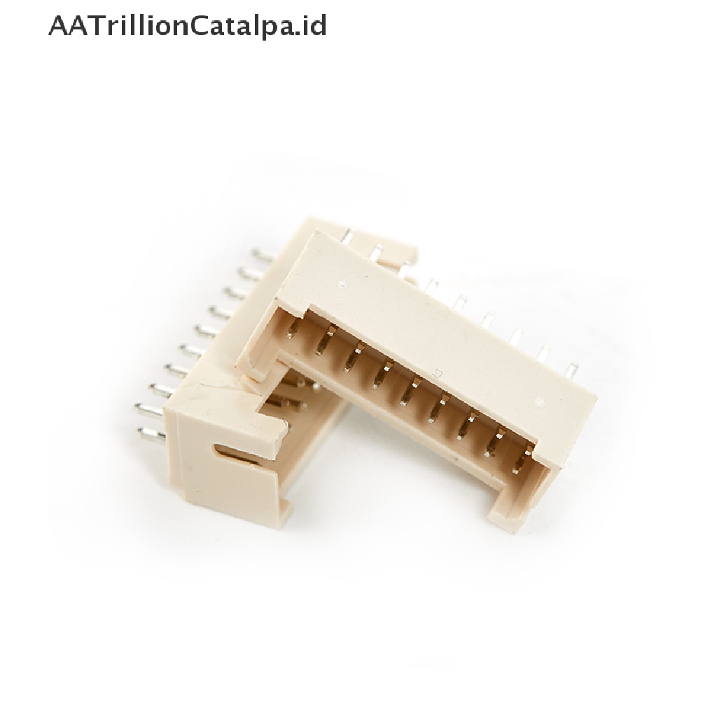 Aatrillioncatalpa 20Pcs Konektor Miner 2X9P Male Socket Straight / Curved Pin Double Row Buckle