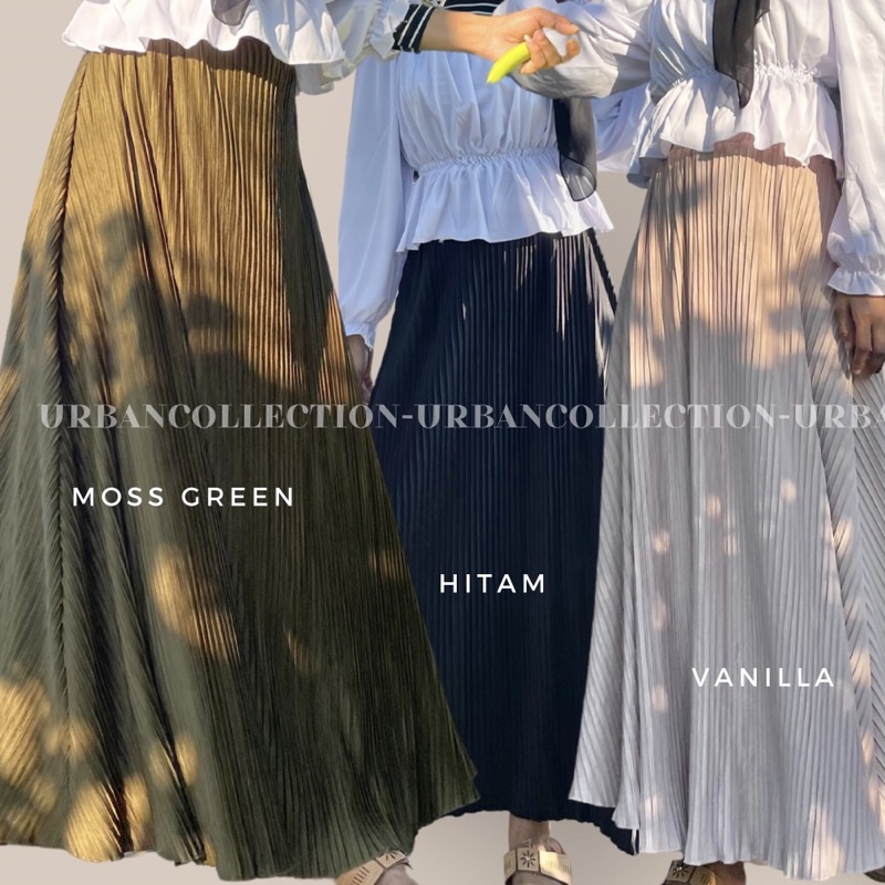 ROK PLISKET / ROK PLISKET LIDI / ROK REMPEL KECIL / ROK PLISKET REMPEL KECIL [ BISA COD ]