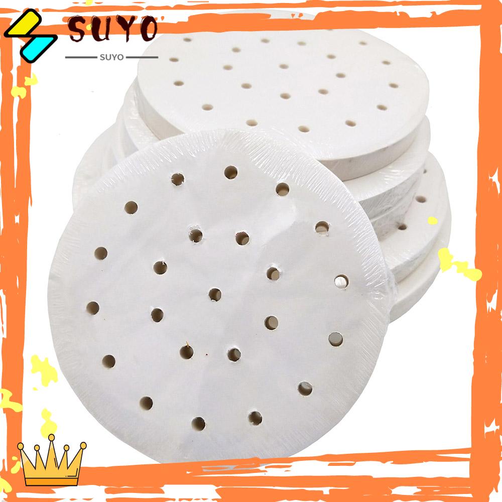 Suyo 100Pcs / Set Alas Air Fryer Anti Lengket Tahan Panas Untuk Perlengkapan Dapur