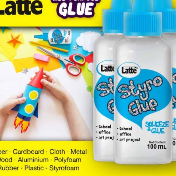 

Terlaris Lem Latte Styro Glue / UHU / 100ml / Twist 95