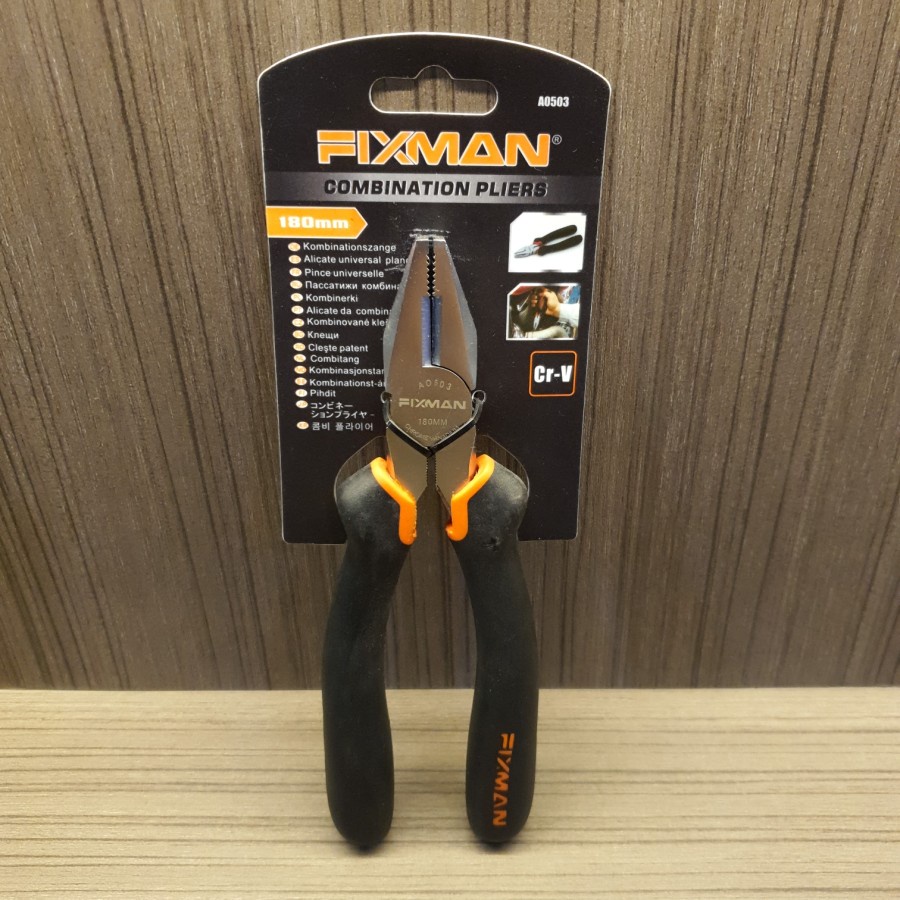Fixman Combination Pliers Tang 180 MM 7 Inch Chrome Vanadium