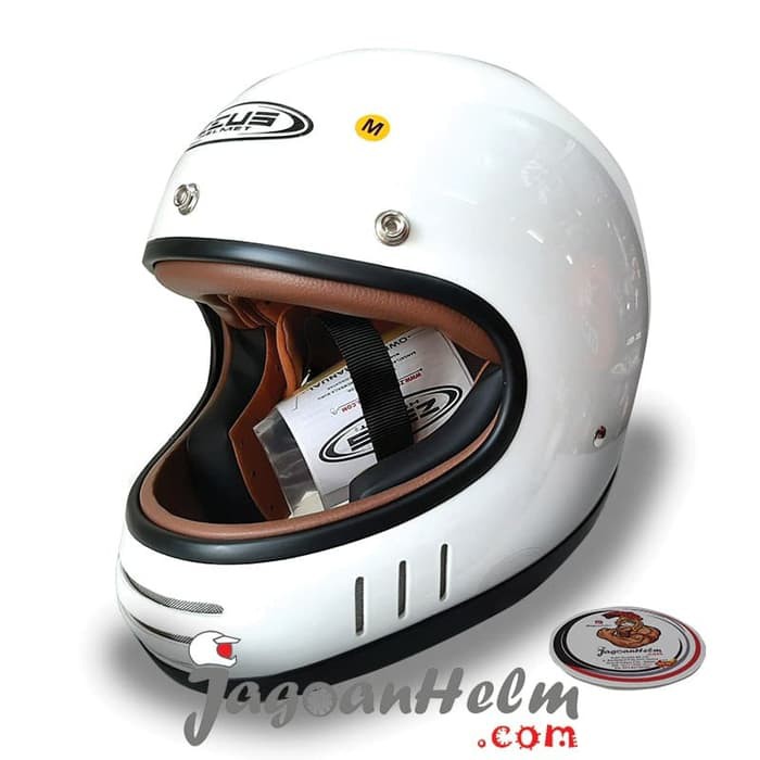 OFC ZEUS HELM ZS816C VINTAGE GLOSSY WHITE RETRO ZS 816C CLASSIC ZS-816
