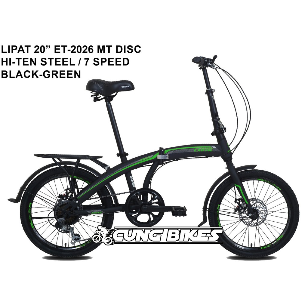 SEPEDA LIPAT 20 inch EXOTIC ET 2026 MT DISK CAKRAM 7 speed