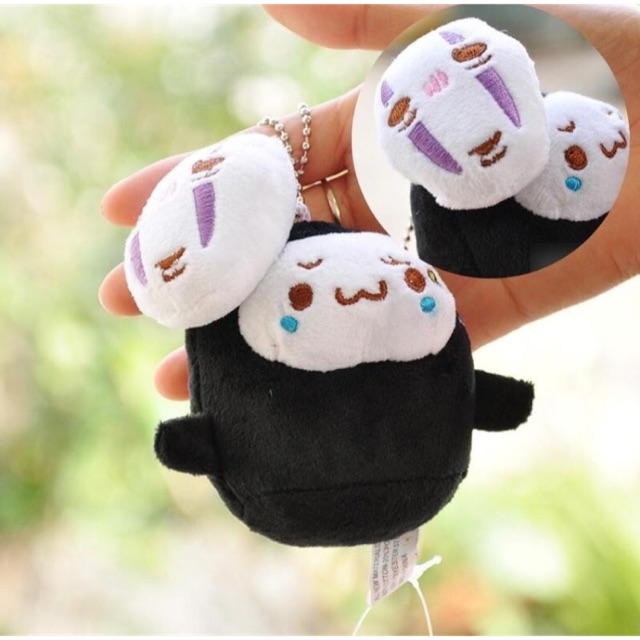 Boneka no face hantu tanpa muka gantungan faceless ghost kunci boneka lucu import kartun jepang