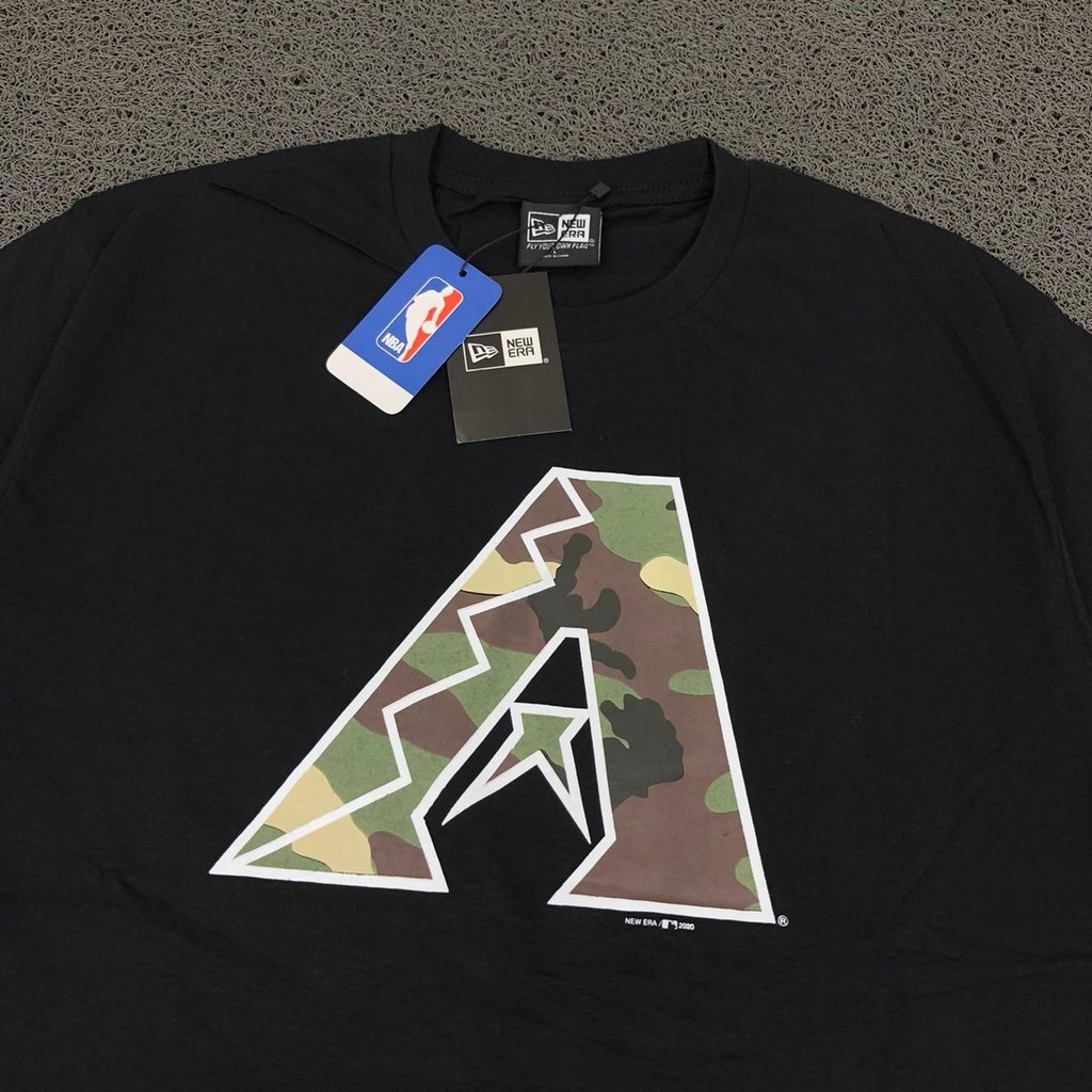 T SHIRT KAOS NEW ERA X MLB 3 TEAM DETROIT ARIZONA ATLANTA HITAM AUTHENTIC PREMIUM BESTSELLER