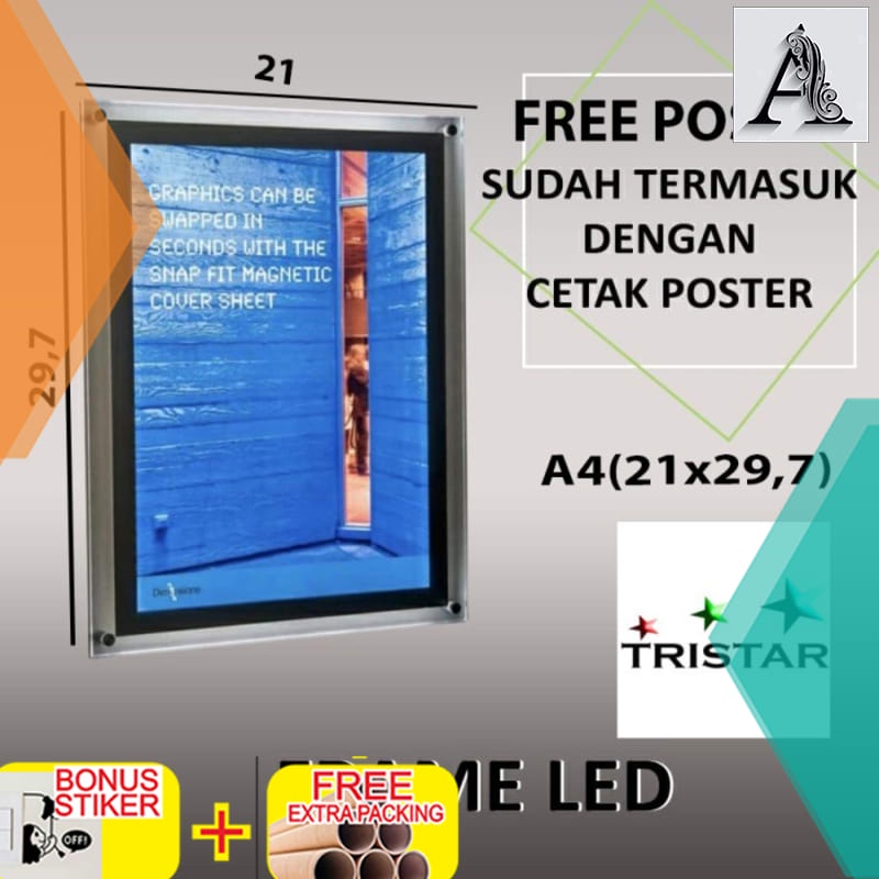 

Murah Akrilik Led Menu / Akrilik Display Menu LED (A4)
