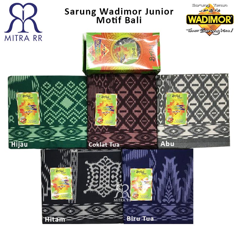 Sarung Tenun WADIMOR JUNIOR motif BALI Satuan / Grosir Sarung Anak