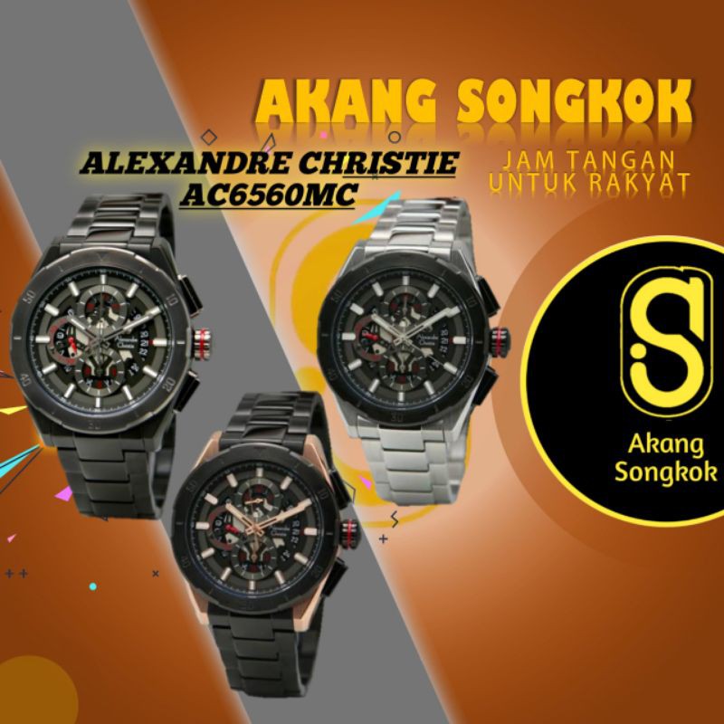 JAM TANGAN ALEXANDRE CHRISTIE PRIA. AC 6560 MC. JAM TANGAN ORIGINAL