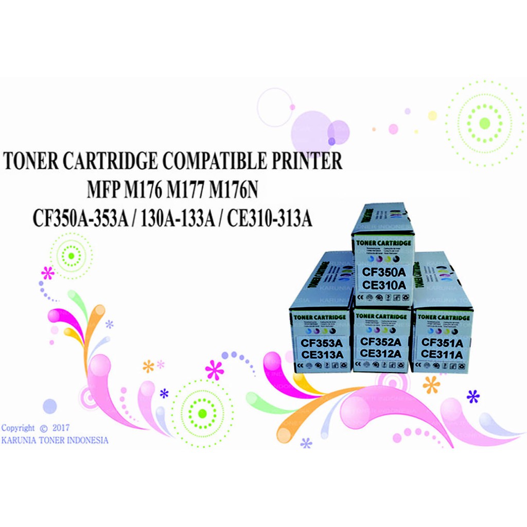 CARTRIDGE COMPATIBLE PRINTER MFP M176 M177 M176N CF352A CE310 CYAN