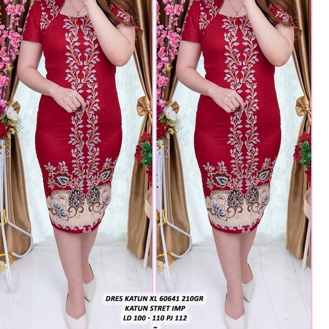 Special Price.. restock dress katun stretch sanghai imlek sincia CNY bigsize jumbo cheongsam batik x