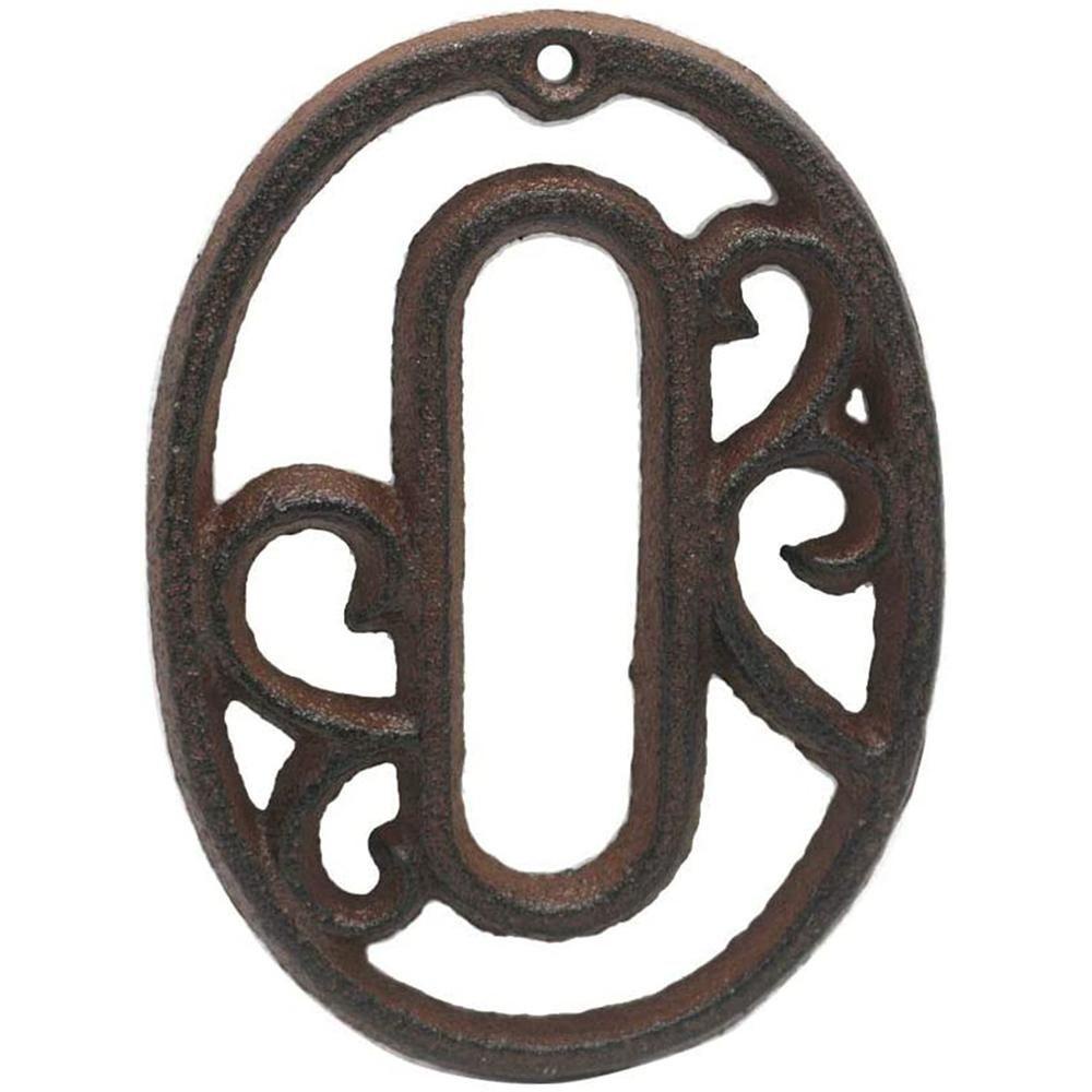 R-flower Iron Cast Numbers 4.5 &quot;/ 115mm Wall Decor Alat Peraga Tembak Angka Besi Tempa Gaya Industri