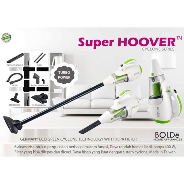 Vacuum Cleaner Bolde Super Hoover Cyclone Series Black Series Penyedot Debu Vacuum Portable Vacum Bolde Cyclone