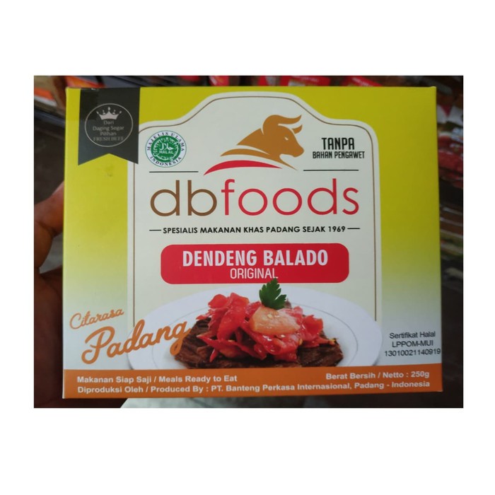 

db Foods Dendeng Balado Daging Sapi Khas Padang Siap Saji 250gr/ each