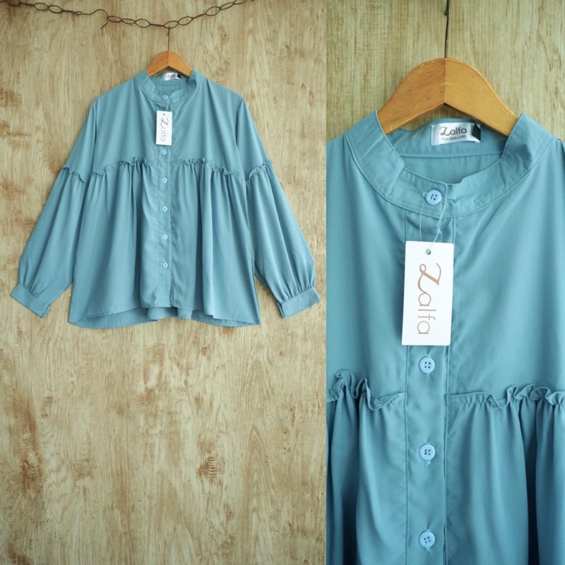 AMIRA BLOUSE by ZALFA OUTFIT / blouse polos / blouse wanita murah-Wardah