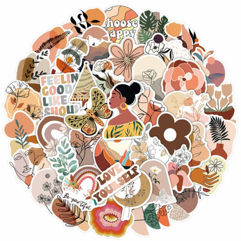 

STIKER PACK SENI BOHEMIAN STYLE 260012- STIKER AESTHETIC KEREN IMUT LAPTOP, AKSESORIS HP, MOTIF, HELM, TUMBLER, KOPER, KULKAS