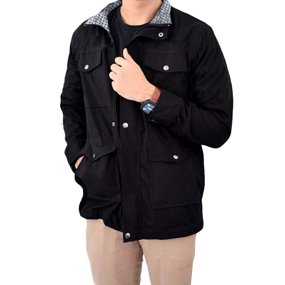 Jaket Parka Pria Polos Orginal Premium Dickies Ukuran L XL