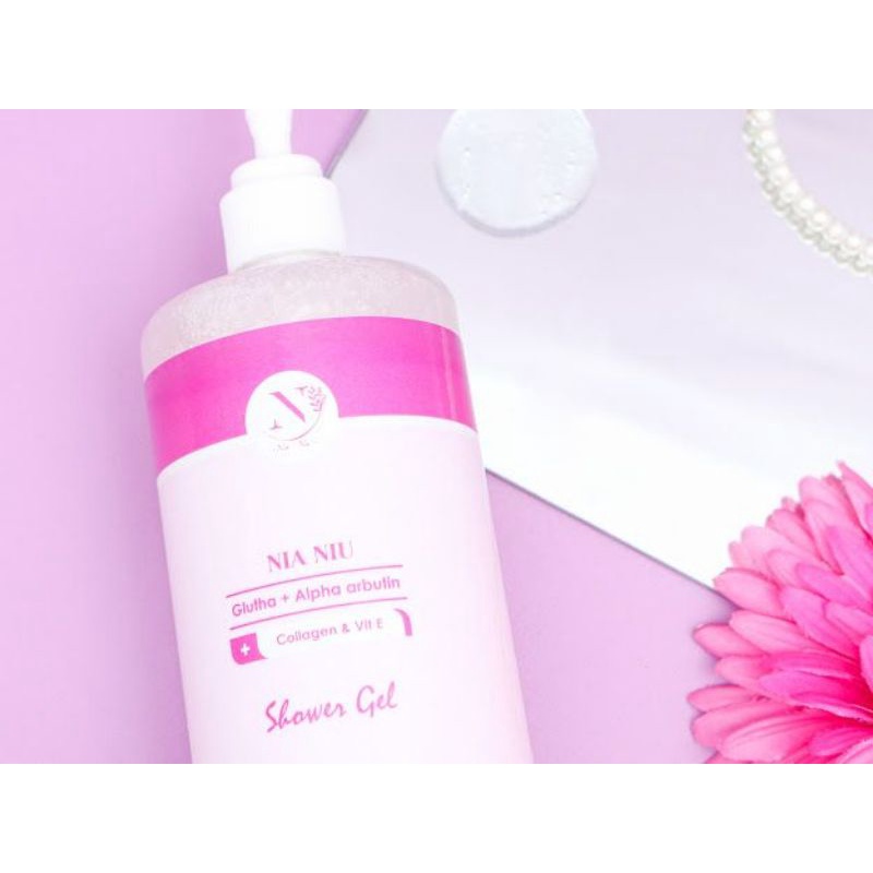 NIA NIU WHITENING SHOWER GEL PEMUTIH BADAN| BPOM✅️