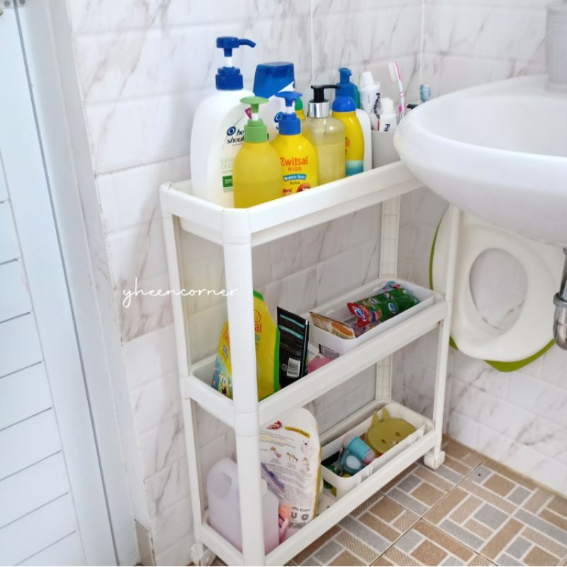 Shelf Trolley / Rak Kamar Mandi Troli / Rak Dapur Troli