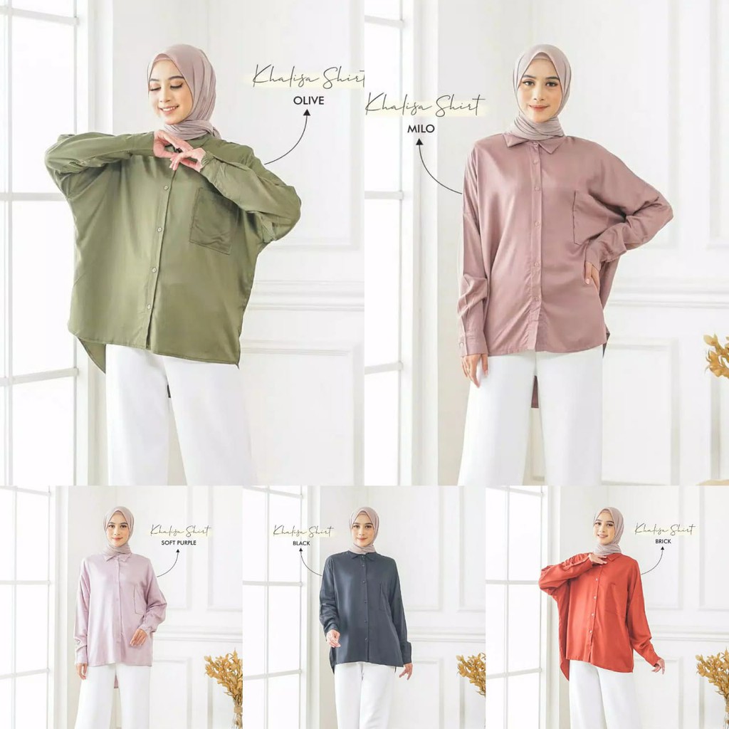 KHALISA OVERSIZE - atasan murah / blouse murah / atasan wanita / blouse wanita / atasan oversize