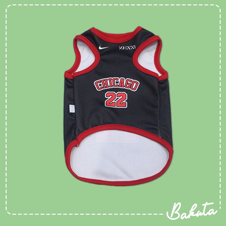 [𝗕𝗜𝗦𝗔 𝗖𝗢𝗦𝗧𝗨𝗠 𝗡𝗔𝗠𝗔] Baju basket untuk Kucing dan anjing Bisa Pilih Team basket Favorit | Jersey Basket Kucing dan Anjing