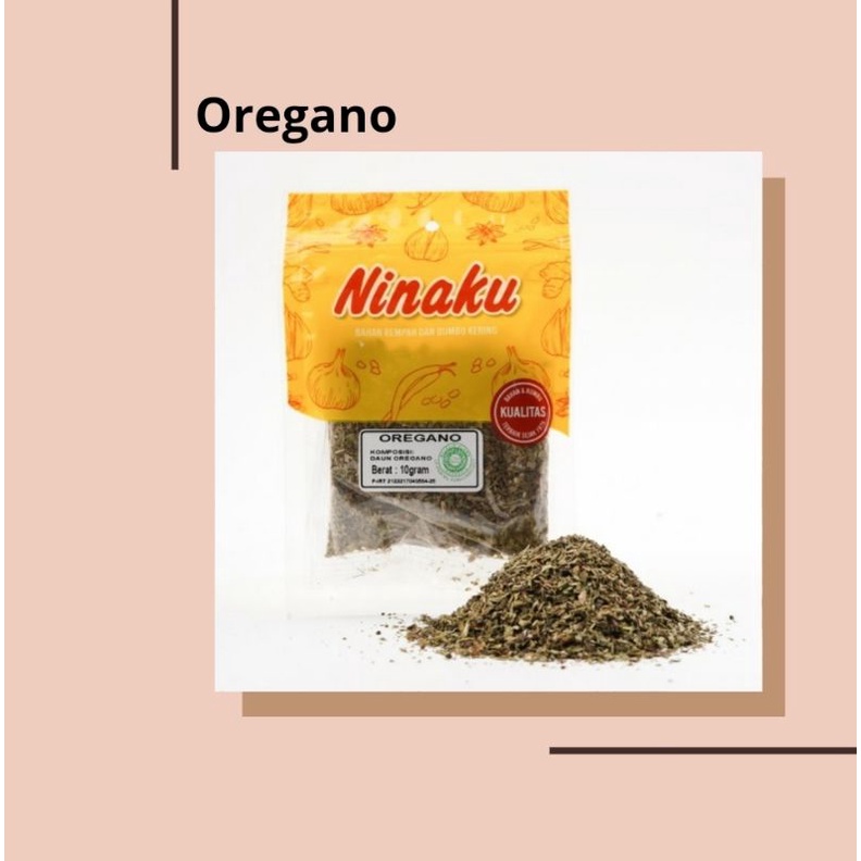 NINAKU Daun Oregano Kering Premium 10 Gram HALAL Dried Oregano Italian Herbs Mixed