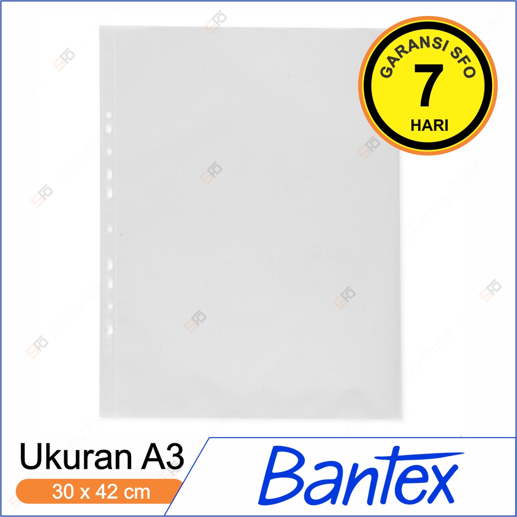 

Sheet Protector / PP Pocket A3 Bantex Potrait - isi 10