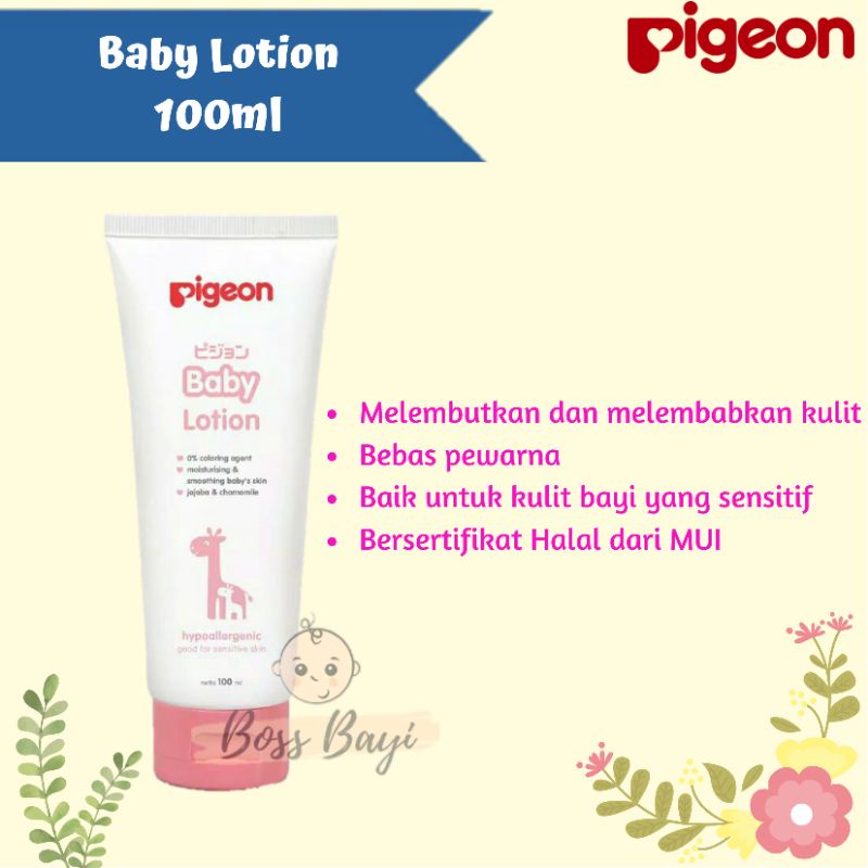 PIGEON Lotion 100ml Baby Lotion Cream Bayi