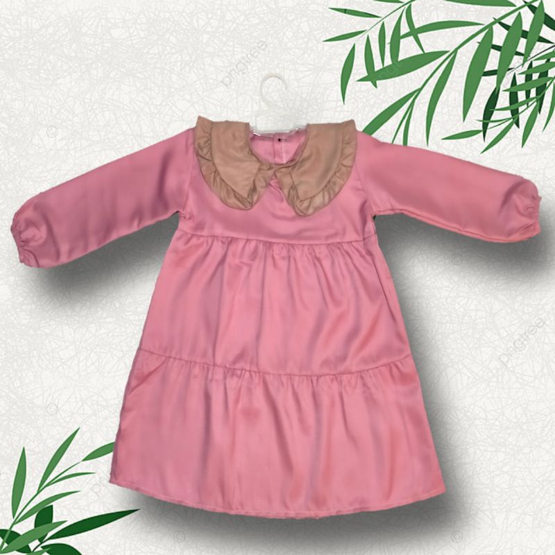 Dress midi anak shakila/pakaian anak/baju atasan